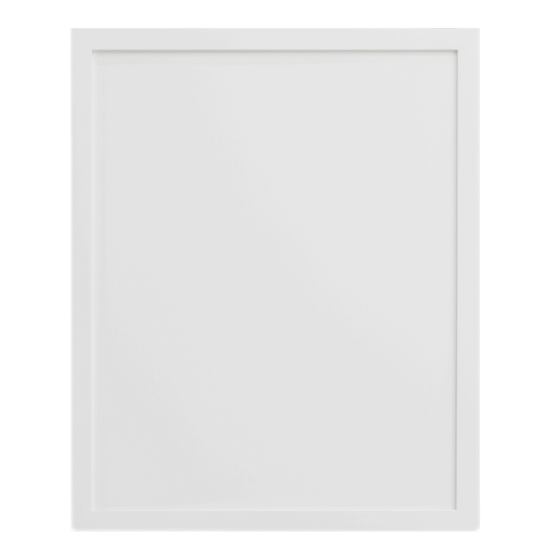 Slim Polar White Shaker Door Sample