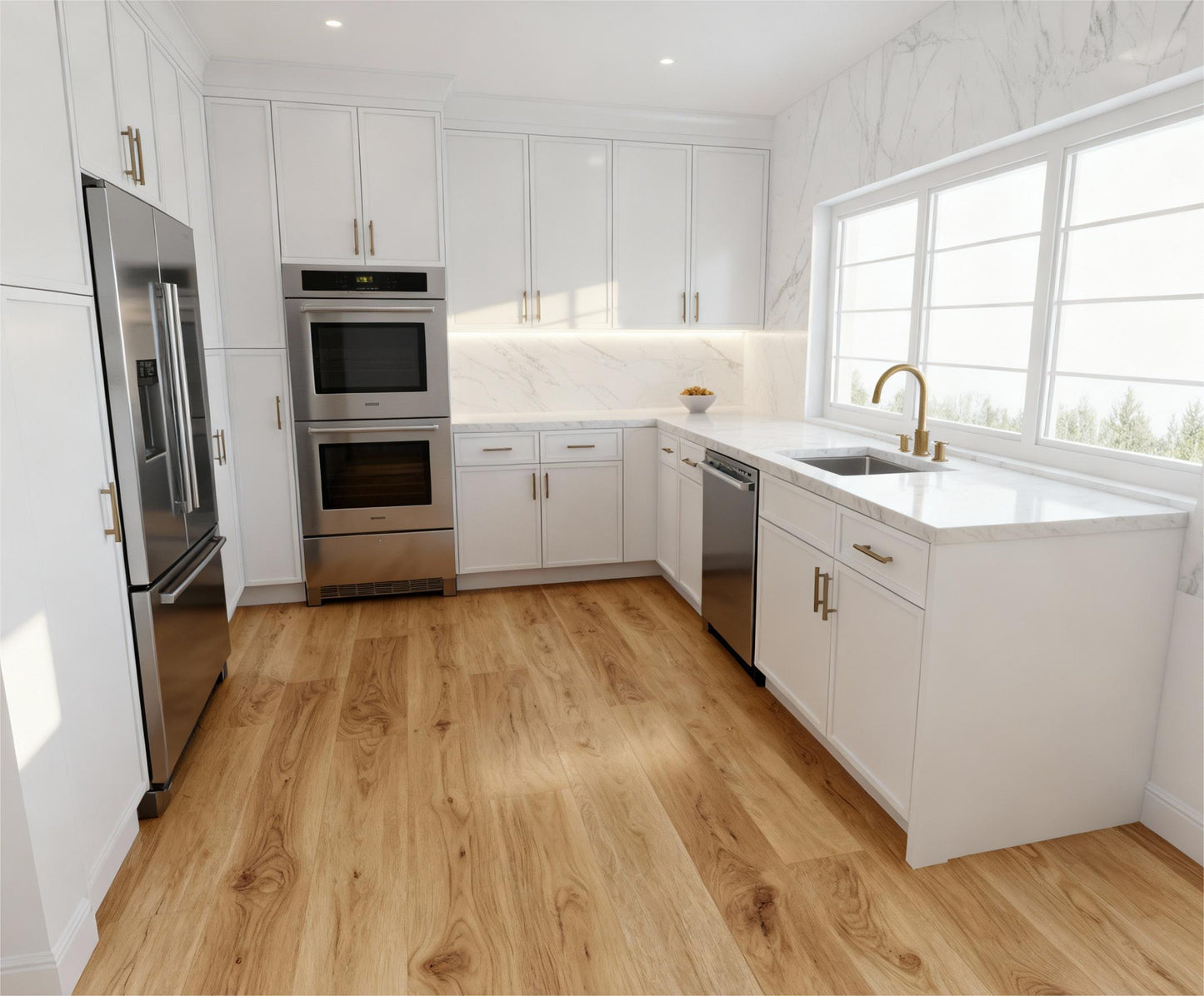 Slim Polar White Shaker Door Sample