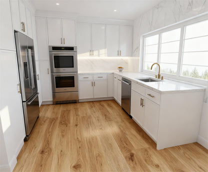 Slim Polar White Shaker Door Sample