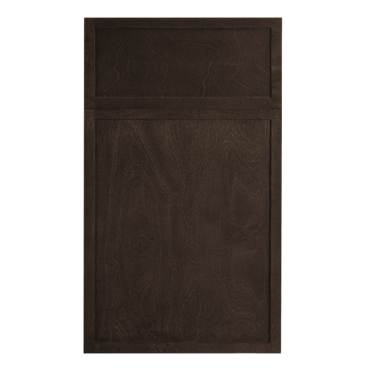Slim Espresso Brown Microwave Wall Cabinet - 30"W x 36"H