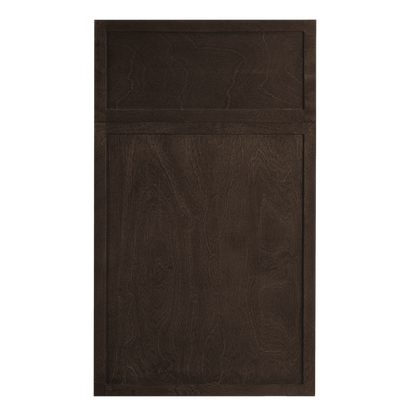 Slim Espresso Brown Drawer Base Cabinet - 33"W