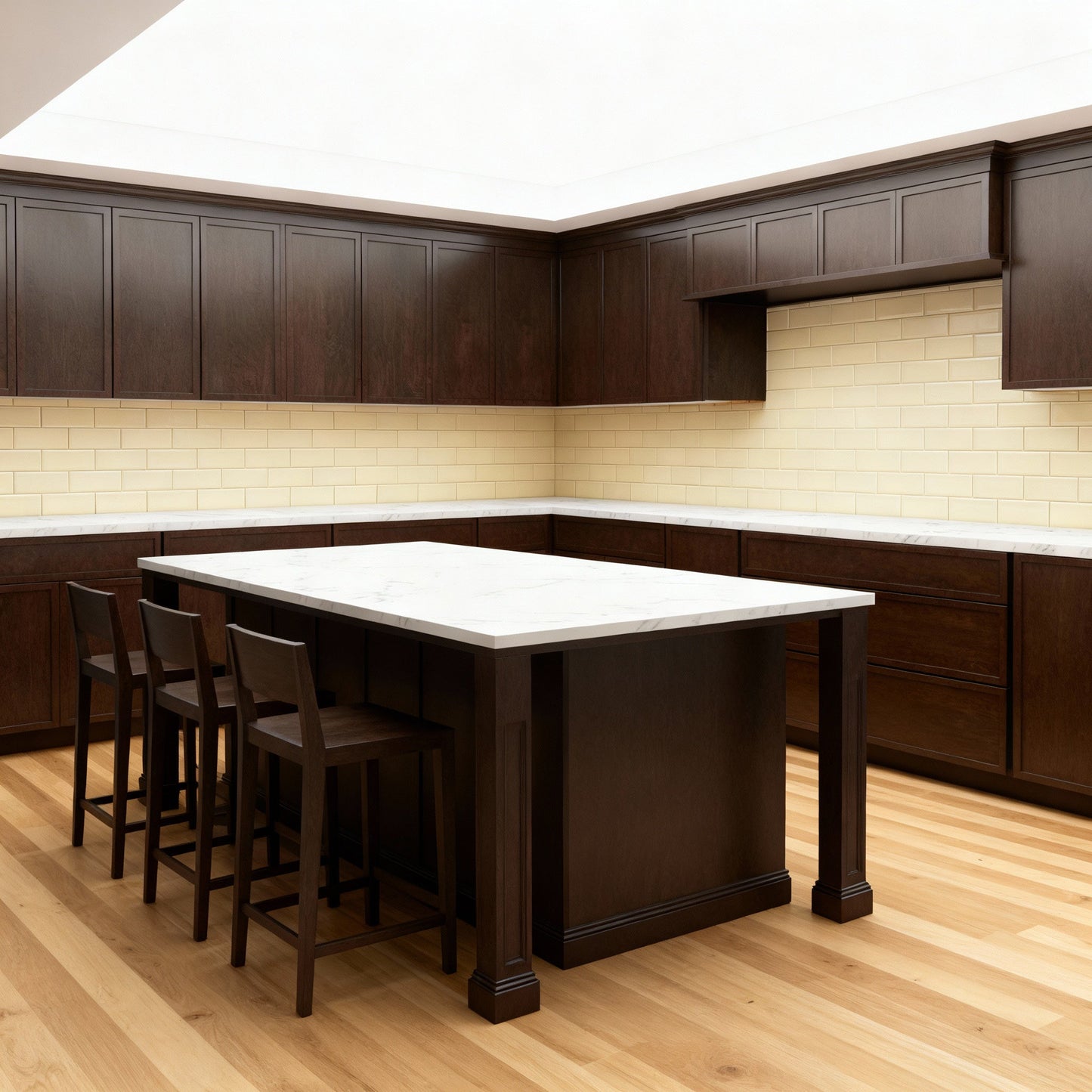 Slim Espresso Brown Blind Corner Base Cabinet - 39"W