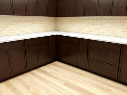 Slim Mocha Brown Shaker Sample Door