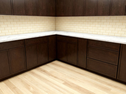 Slim Espresso Brown Shaker 10x10 RTA Cabinets