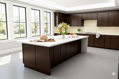 Slim Espresso Brown Shaker 10x10 RTA Cabinets