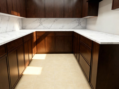 Slim Mocha Brown Shaker Sample Door