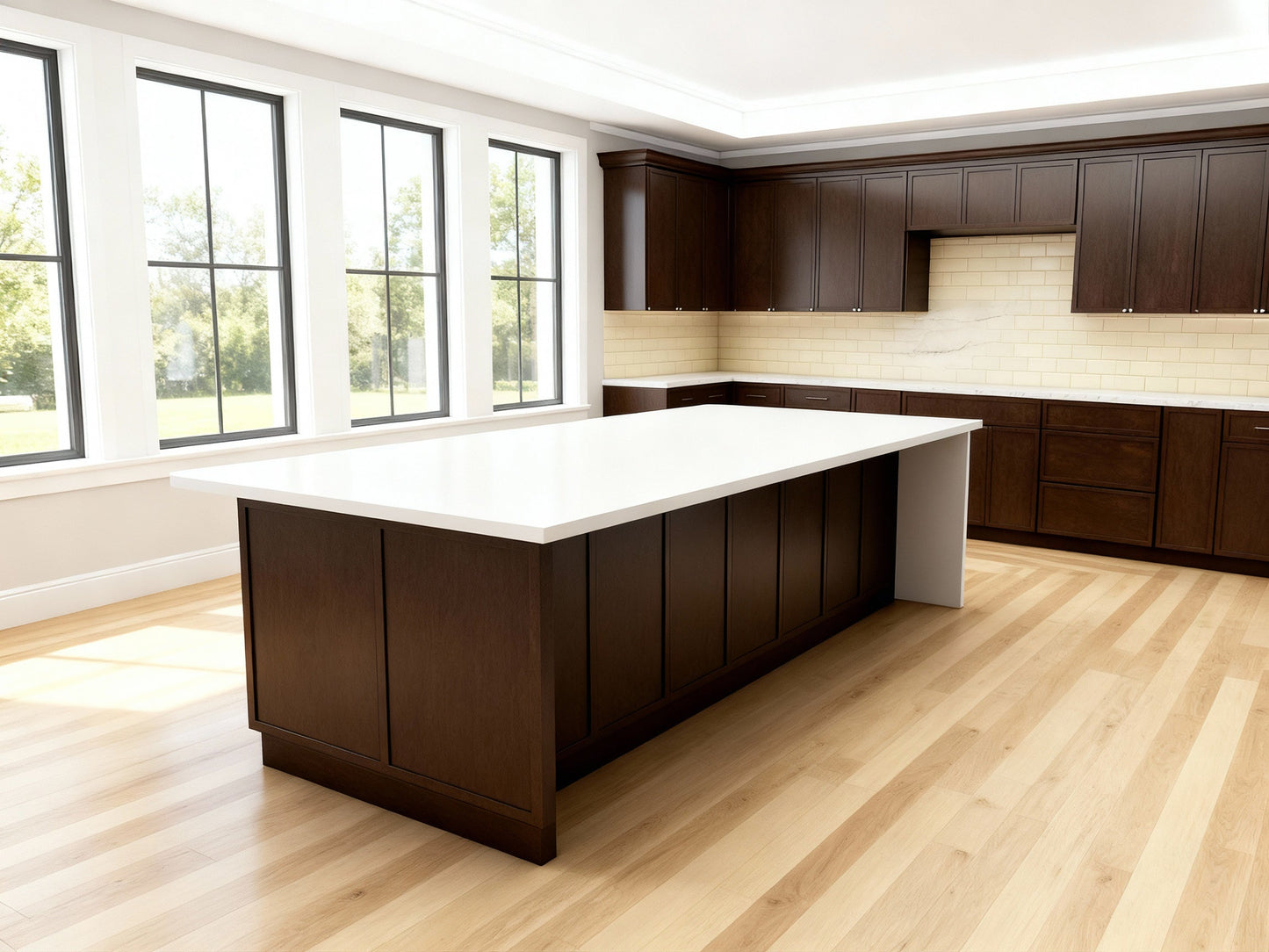 Slim Espresso Brown Shaker 10x10 RTA Cabinets