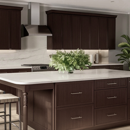 Slim Espresso Brown Shaker 10x10 RTA Cabinets
