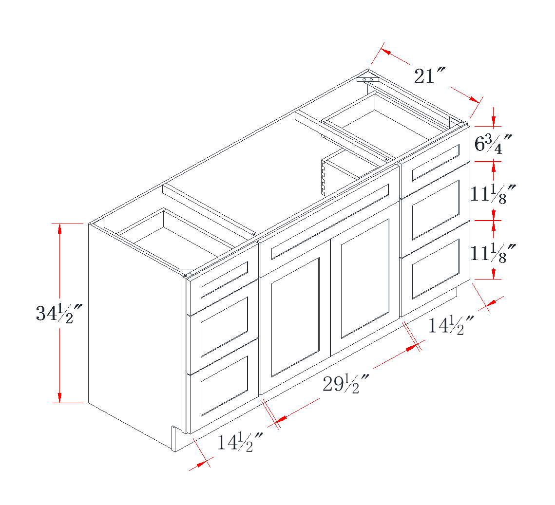 Mist Gray Single Sink Vanity Combo Cabinet - 60"W