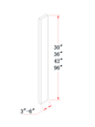 Charcoal Gray All-Purpose Filler - 06"W x 30"L