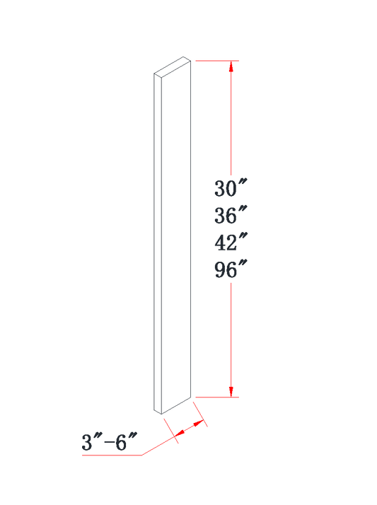 Mist Gray All-Purpose Filler - 06"W x 36"L