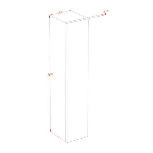 Creamy White - 06"W × 30"L All-Purpose Filler