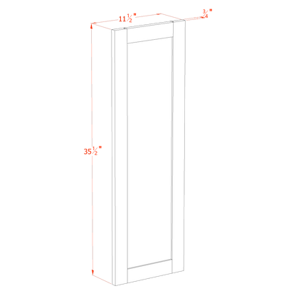 Creamy White - 11-1/2"W × 35-1/2"L Wall Decorative Door Panel