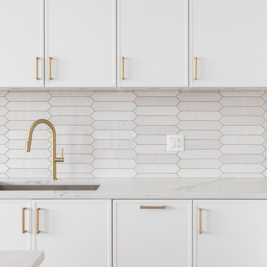 Frost White Slim Shaker 10x10 Kitchen - homecabinets