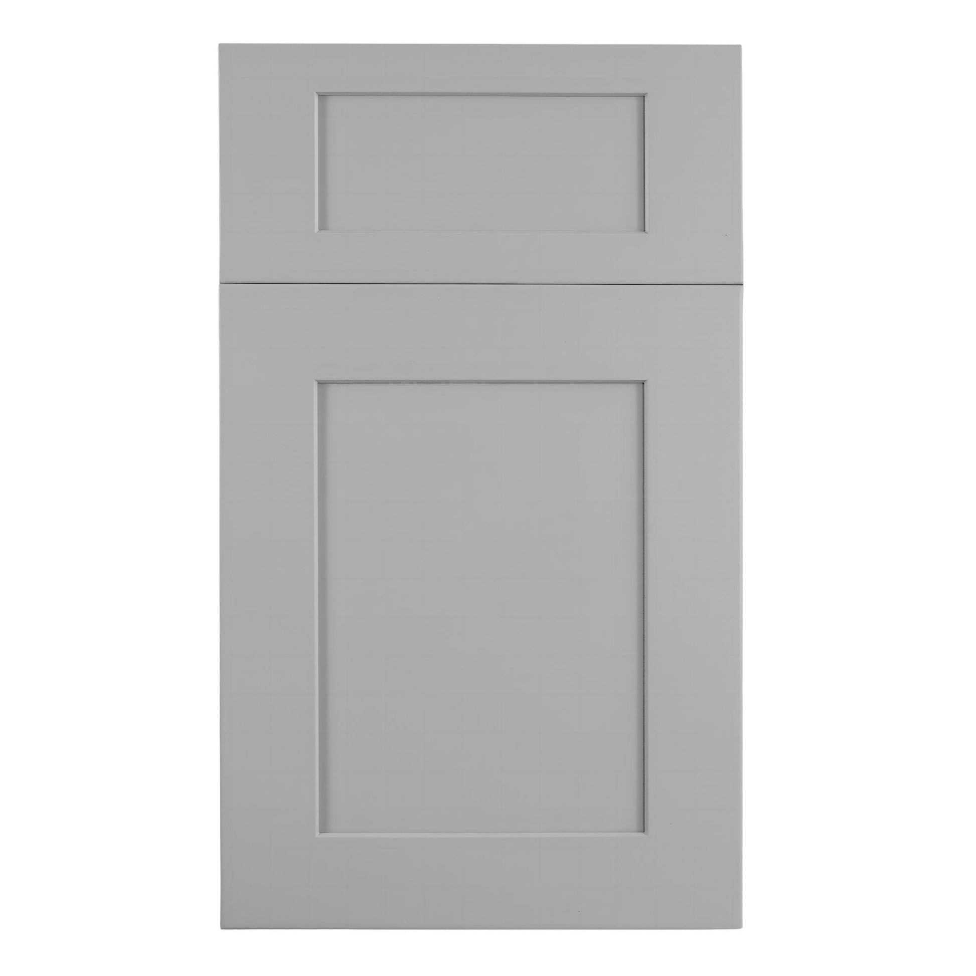 HA - B24: Ash Gray Shaker 24" 1 Drawer 2 Doors Standard Base Cabinet - NextCabinets