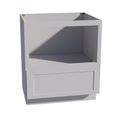 HA - BMC30:Ash Gray Shaker 30" 1 Drawer Base Built - in Microwave Cabinets - NextCabinets