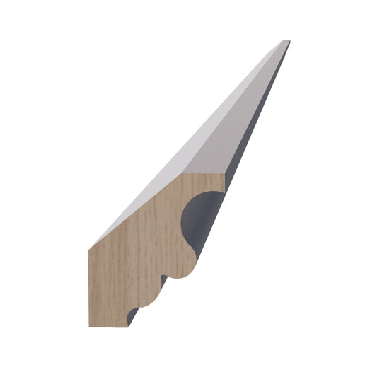 HA - CM2: Ash Gray Shaker 96"W x 2"H x 2 - 1/2"D Crown Molding - NextCabinets