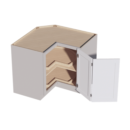 HA - LSB33: Ash Gray Shaker 33" 2 Doors Lazy Susan Corner Base Cabinets - NextCabinets