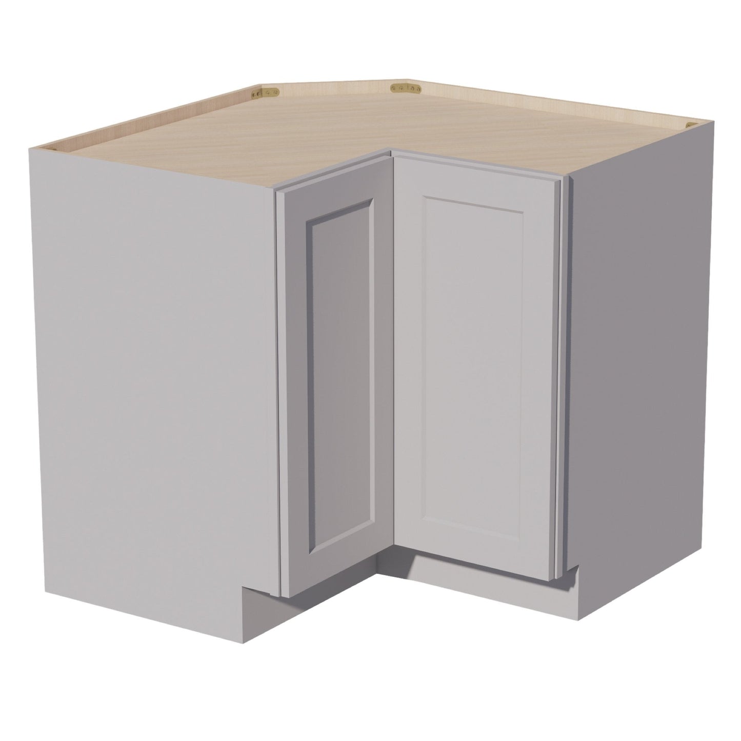 HA - LSB36: Ash Gray Shaker 36" 2 Doors Lazy Susan Corner Base Cabinets - NextCabinets