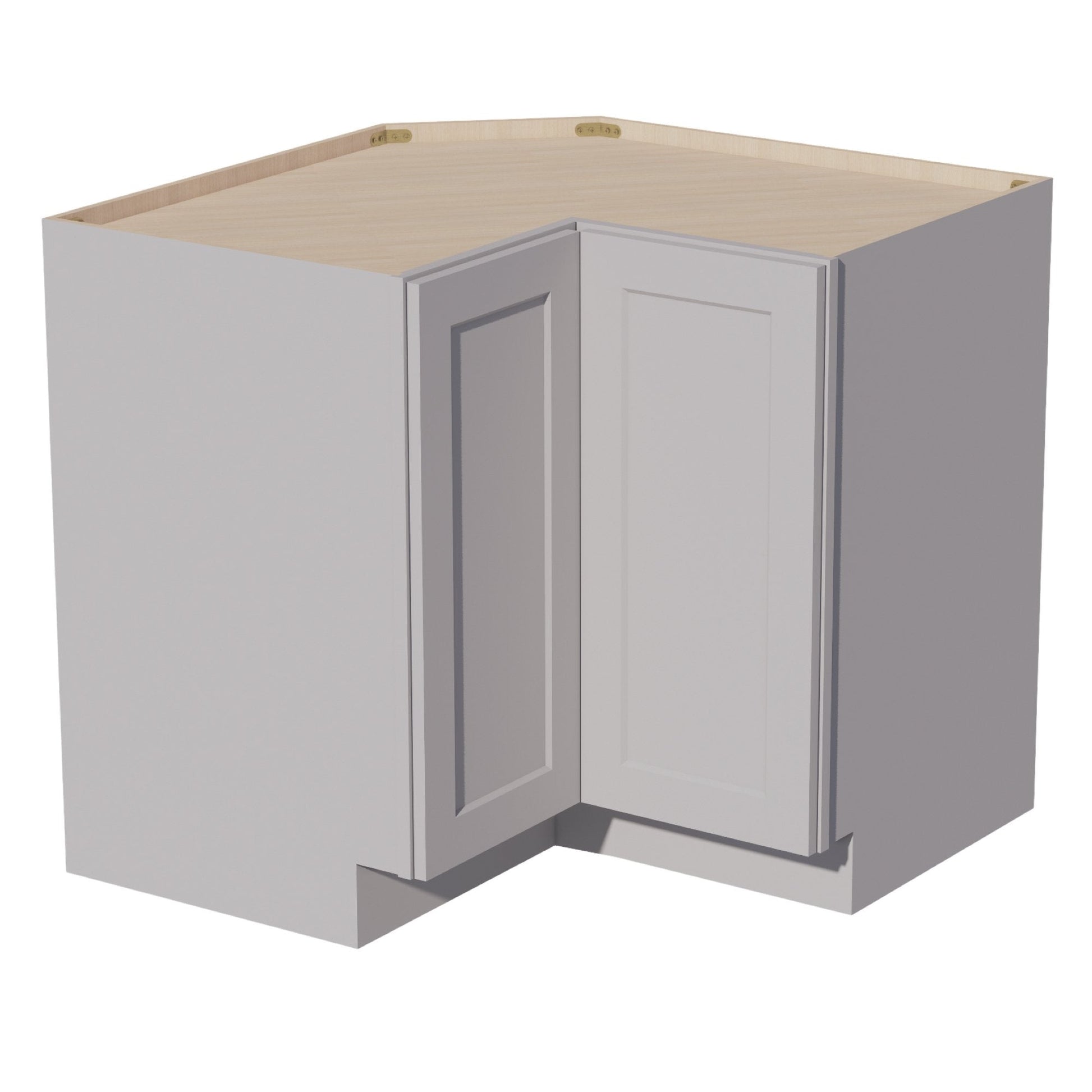 HA - LSB36: Ash Gray Shaker 36" 2 Doors Lazy Susan Corner Base Cabinets - NextCabinets