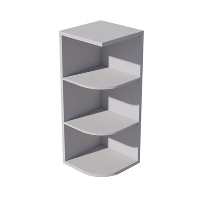 HA - OE1230: Ash Gray Shaker 12"W x 30"H 4 Shelves Wall End Shelf Cabinet - NextCabinets