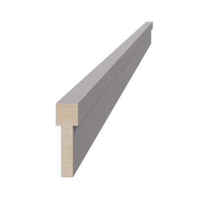 HA - STKM8: Ash Gray Shaker 96"W x 2 - 1/2"H x 3/4"D Stacking Molding - NextCabinets