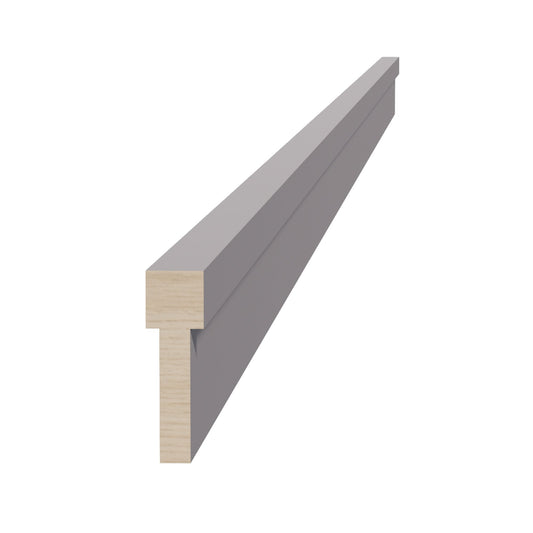 HA - STKM8: Ash Gray Shaker 96"W x 2 - 1/2"H x 3/4"D Stacking Molding - NextCabinets