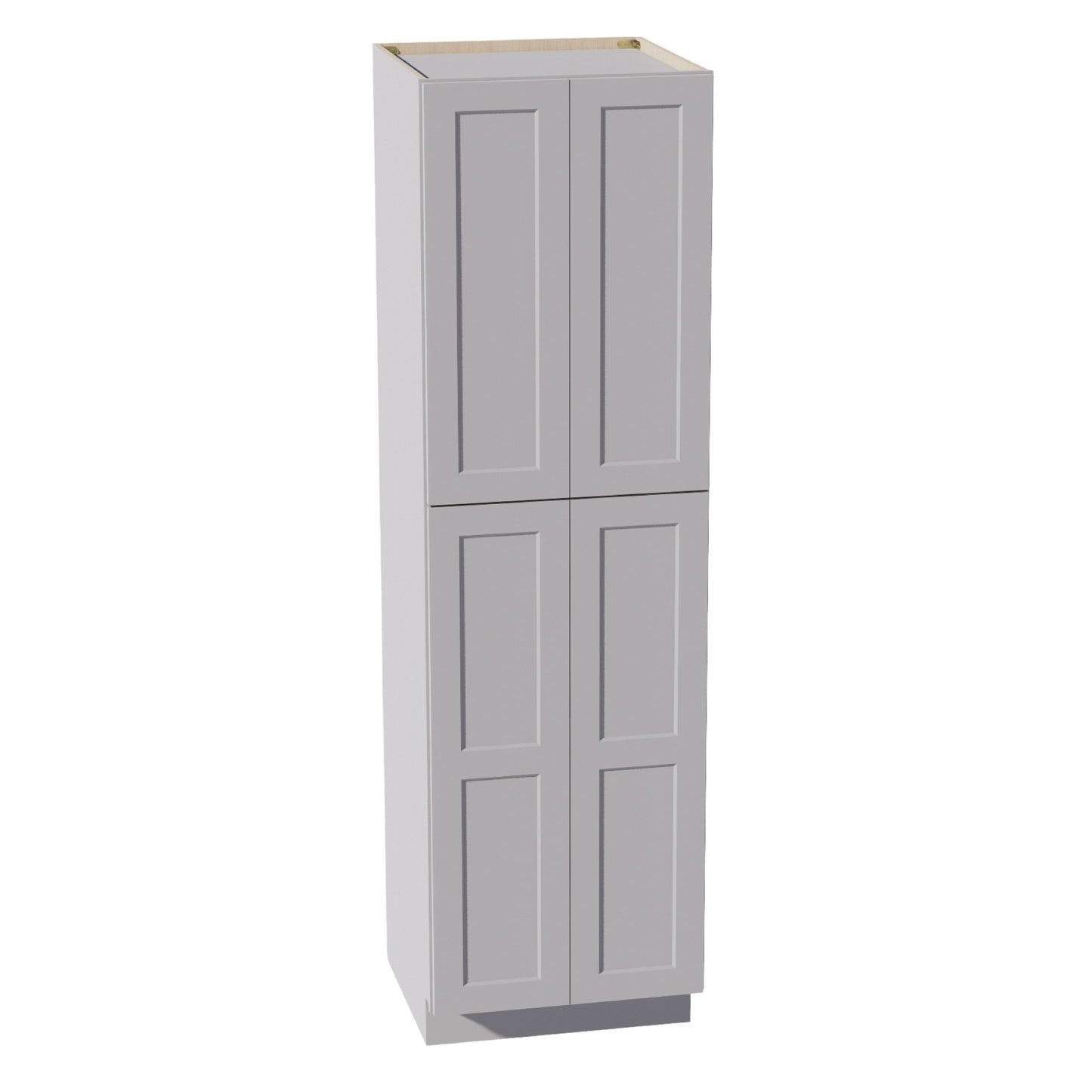 HA - TP2484: Ash Gray Shaker 24"W x 84"H x 24"D 5 Door & 5 Shelves Tall Shelf Pantry Cabinets - NextCabinets
