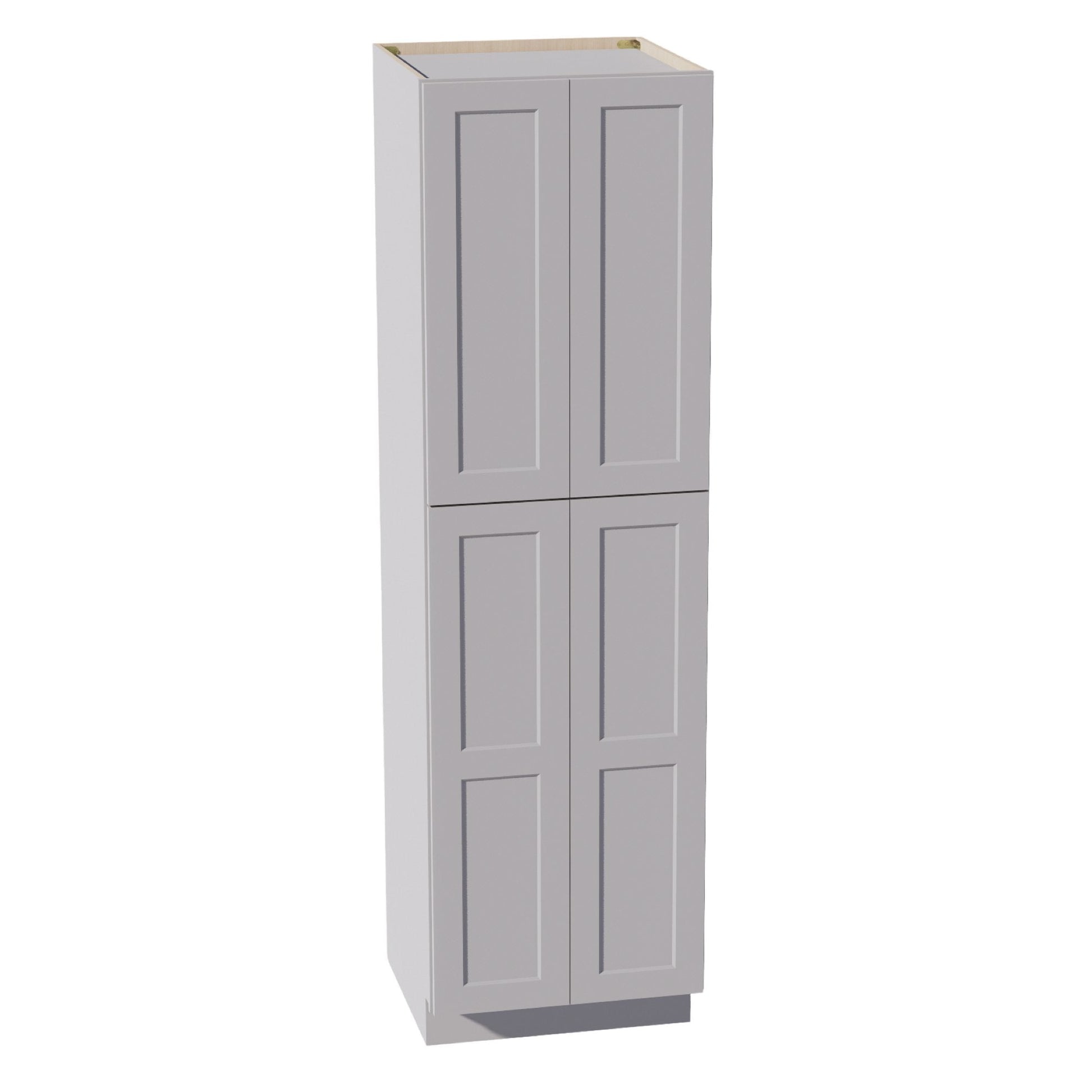 HA - TP2484: Ash Gray Shaker 24"W x 84"H x 24"D 5 Door & 5 Shelves Tall Shelf Pantry Cabinets - NextCabinets