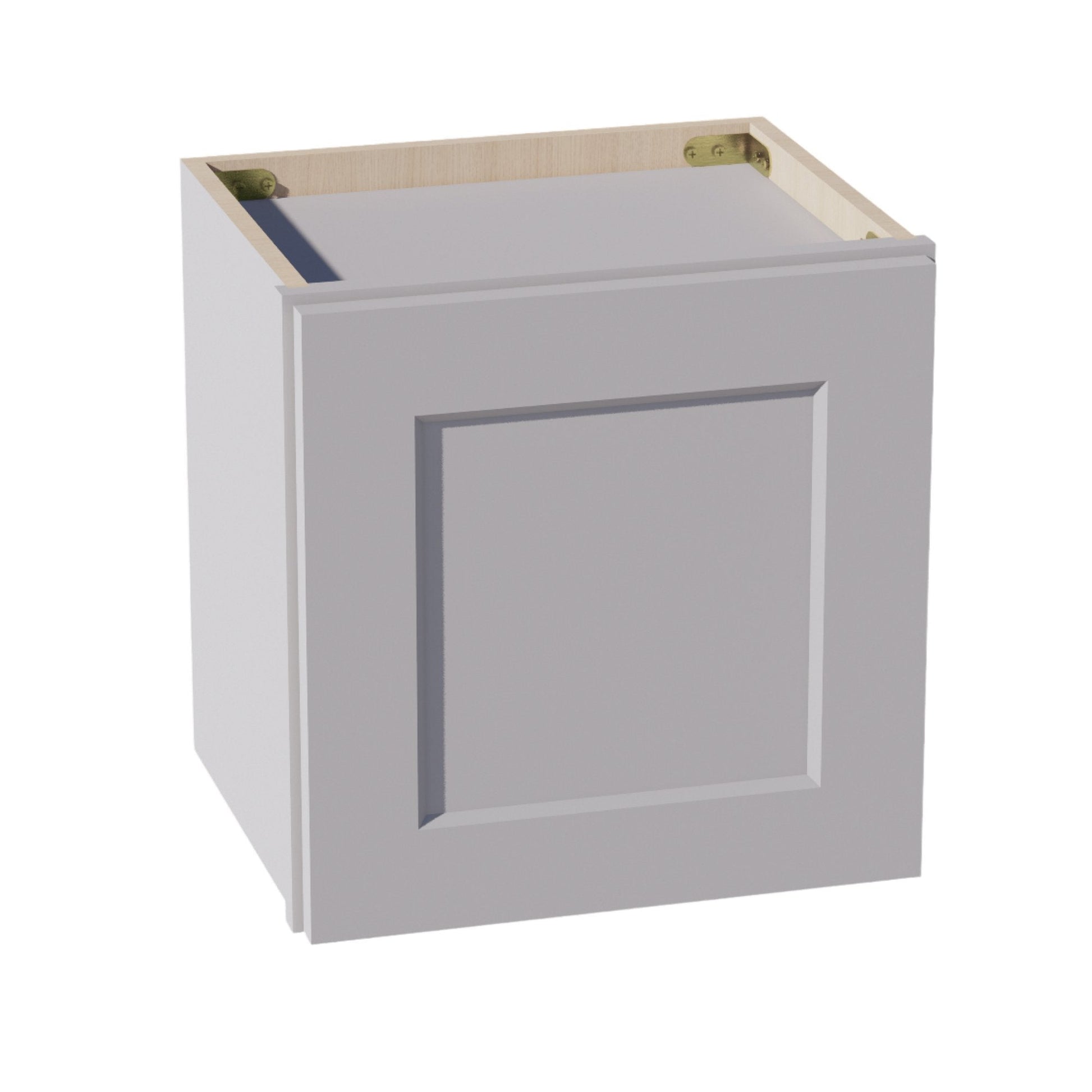 HA - W1515: Ash Gray Shaker 15"W x 15"H 1 Door Standard Wall Bridge Cabinet - NextCabinets