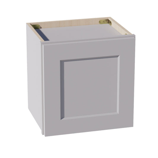 HA - W1515: Ash Gray Shaker 15"W x 15"H 1 Door Standard Wall Bridge Cabinet - NextCabinets