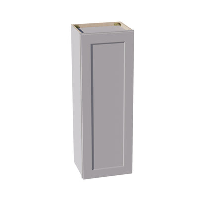 HA - W1542: Ash Gray Shaker 15"W x 42"H 1 Door & 3 Shelves Standard Wall Cabinet - NextCabinets