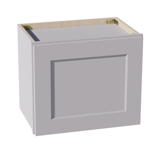 HA - W1815: Ash Gray Shaker 18"W x 15"H 1 Door Standard Wall Bridge Cabinet - NextCabinets