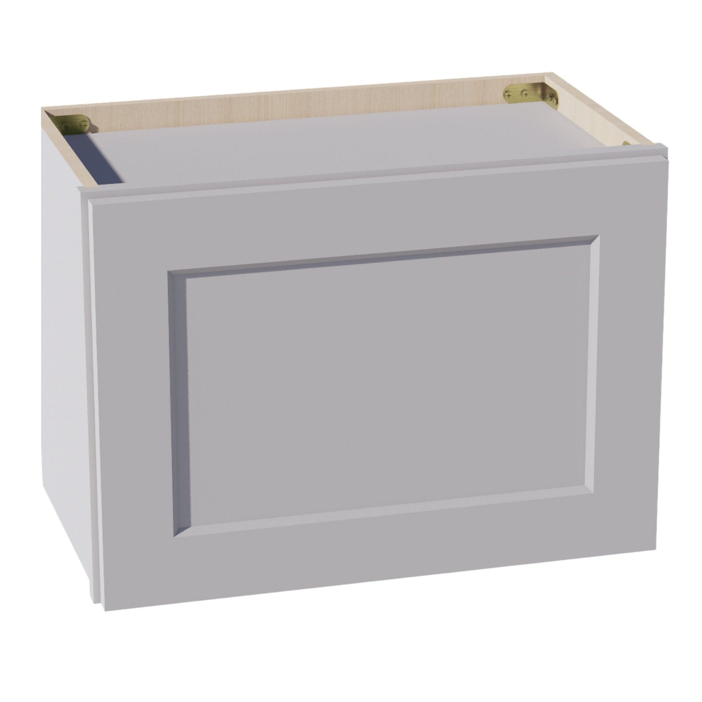 HA - W2115: Ash Gray Shaker 21"W x 15"H 1 Door Standard Wall Bridge Cabinet - NextCabinets