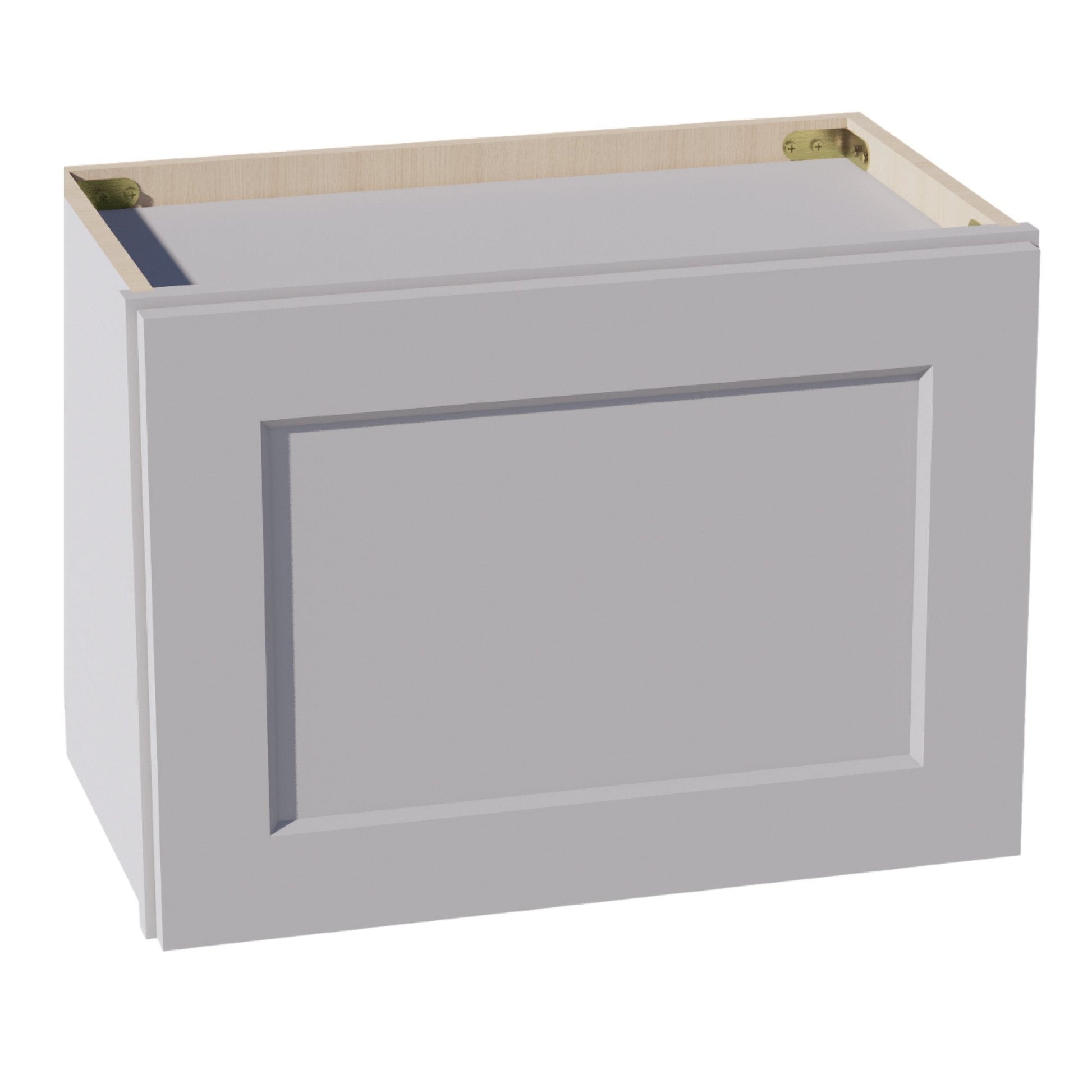 HA - W2115: Ash Gray Shaker 21"W x 15"H 1 Door Standard Wall Bridge Cabinet - NextCabinets