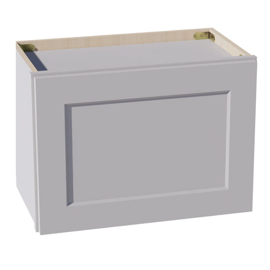 HA - W2115: Ash Gray Shaker 21"W x 15"H 1 Door Standard Wall Bridge Cabinet - NextCabinets