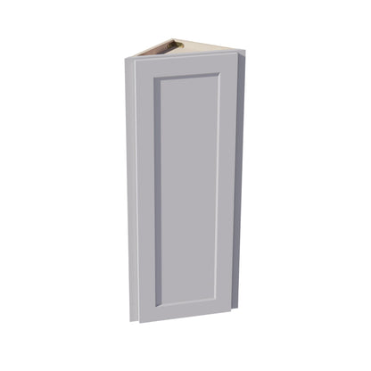 HA - WAE1242: Ash Gray Shaker 12"W x 42"H x 12"D 1 Door & 3 Shelves Wall Angle End Cabinet - NextCabinets