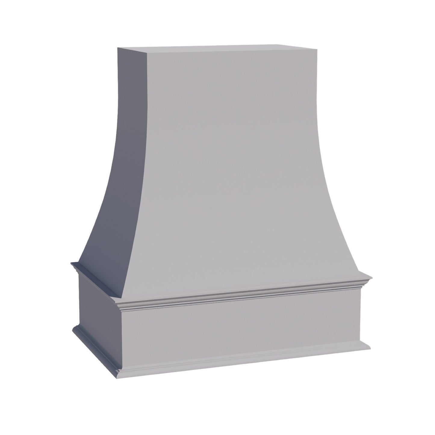 HA - WRH3036: Ash Gray Shaker 30"W x 36"H Wood Wall Mounted Range Hoods - NextCabinets