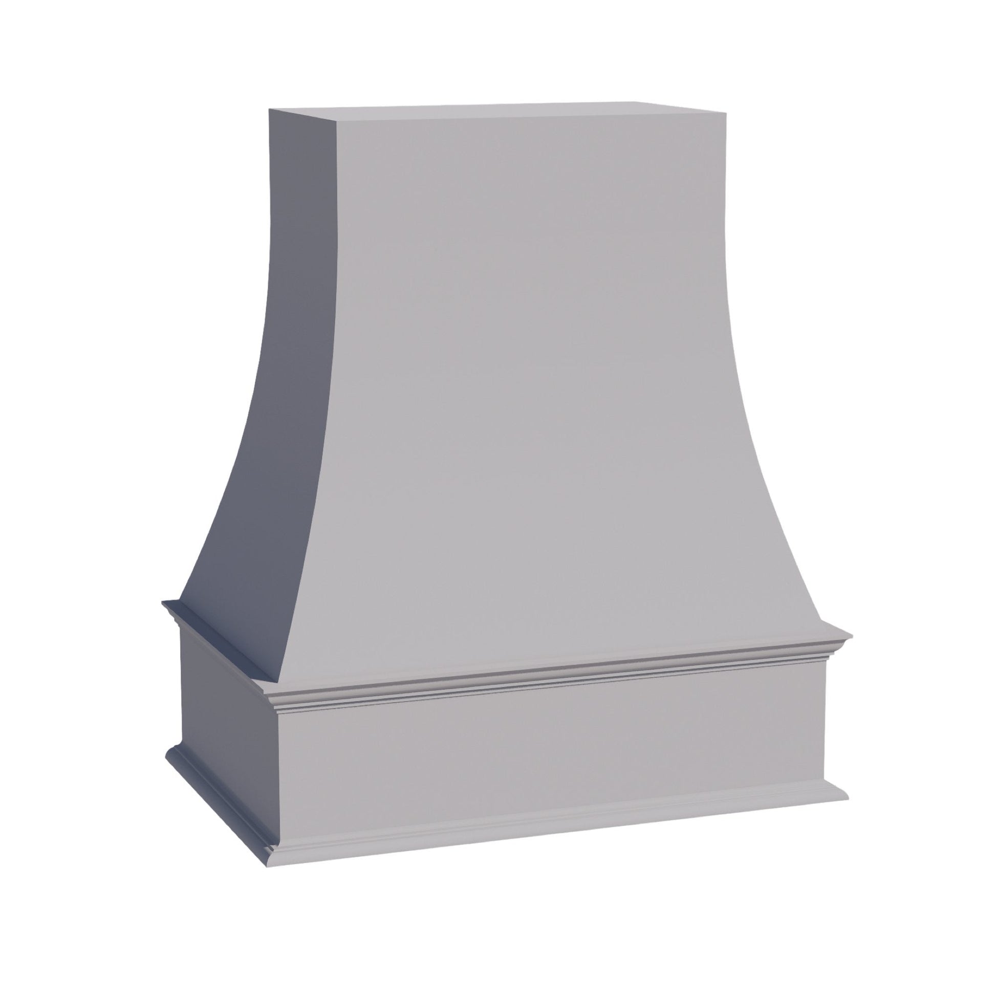 HA - WRH3036: Ash Gray Shaker 30"W x 36"H Wood Wall Mounted Range Hoods - NextCabinets