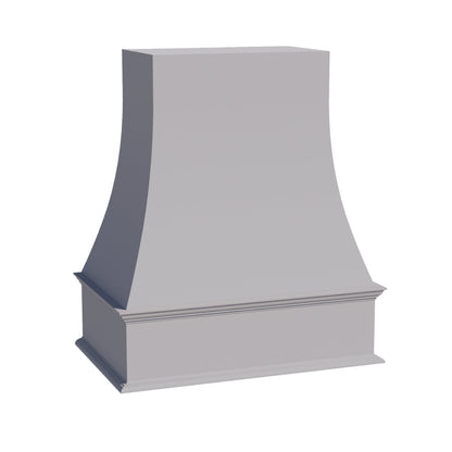HA - WRH3036: Ash Gray Shaker 30"W x 36"H Wood Wall Mounted Range Hoods - NextCabinets