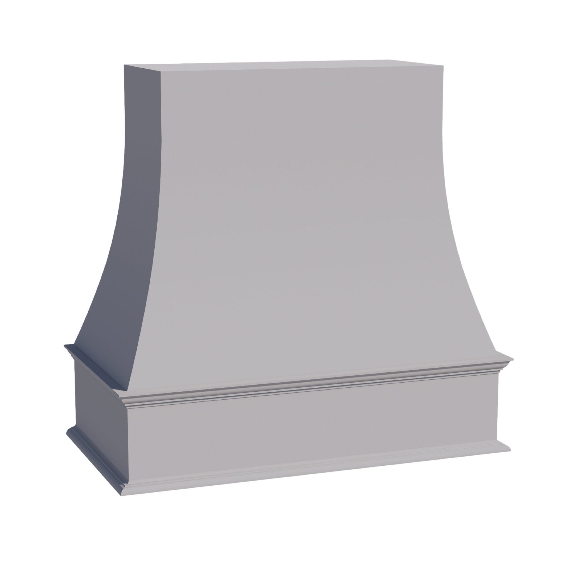 HA - WRH3636: Ash Gray Shaker 36"W x 36"H Wood Wall Mounted Range Hoods - NextCabinets