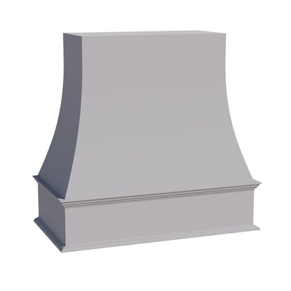 HA - WRH3636: Ash Gray Shaker 36"W x 36"H Wood Wall Mounted Range Hoods - NextCabinets