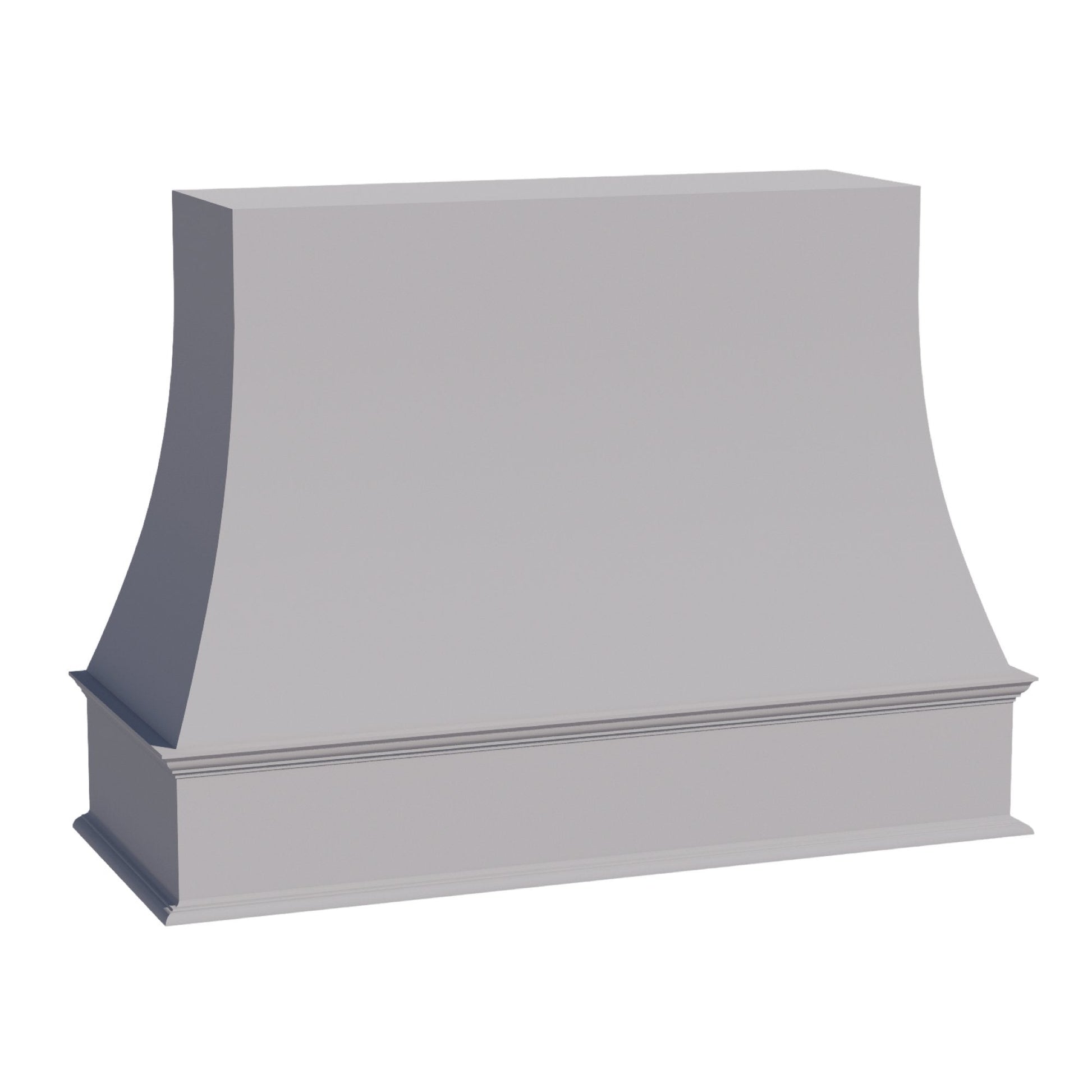 HA - WRH3648: Ash Gray Shaker 36"W x 48"H Wood Wall Mounted Range Hoods - NextCabinets
