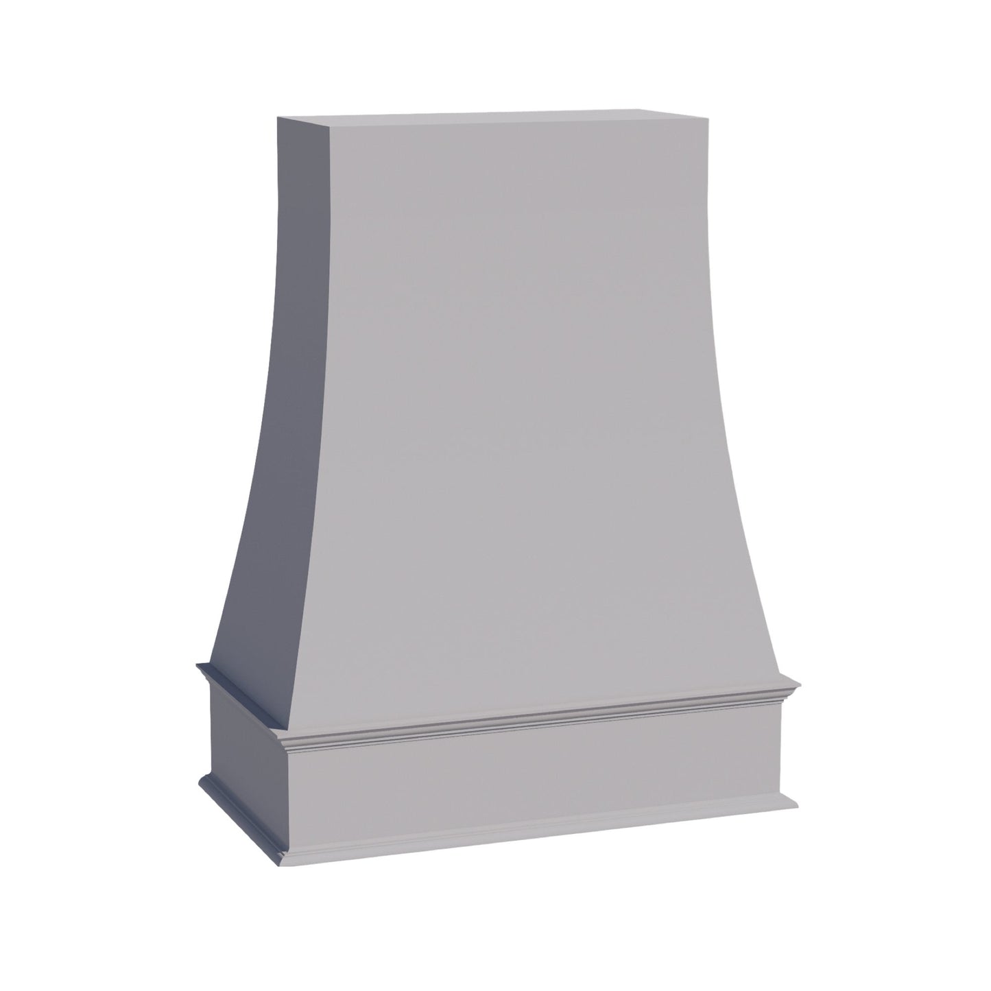 HA - WRH4836: Ash Gray Shaker 48"W x 36"H Wood Wall Mounted Range Hoods - NextCabinets