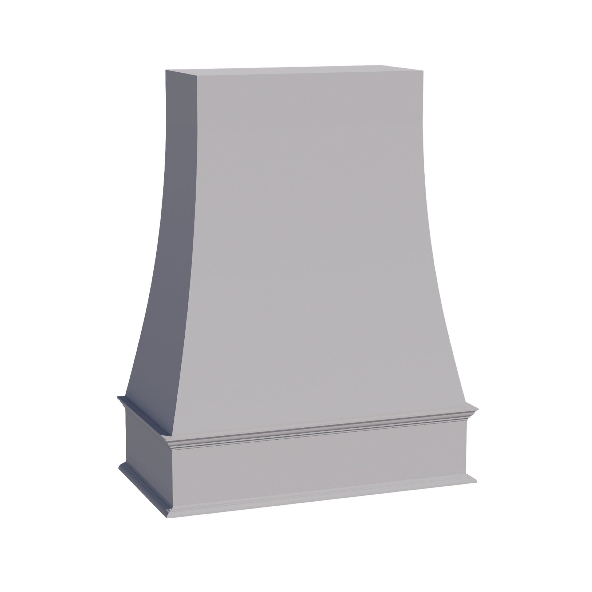 HA - WRH4836: Ash Gray Shaker 48"W x 36"H Wood Wall Mounted Range Hoods - NextCabinets