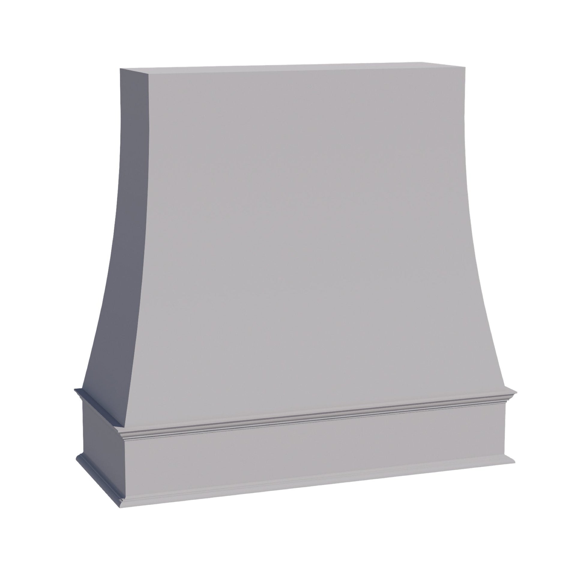 HA - WRH4848: Ash Gray Shaker 48"W x 48"H Wood Wall Mounted Range Hoods - NextCabinets