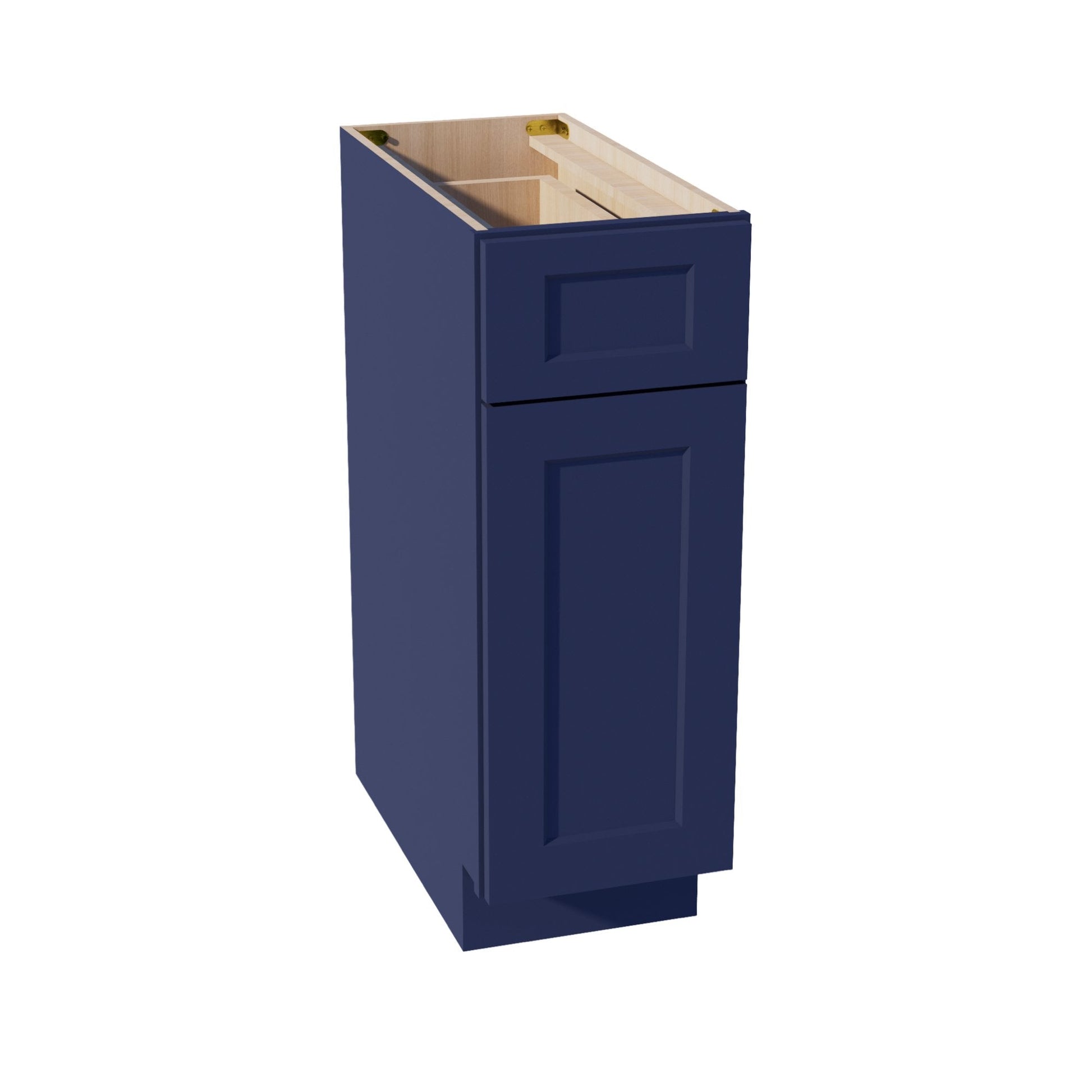 HB - B12: Indigo Blue Shaker 12" 1 Drawer 1 Door Standard Base Cabinet - NextCabinets