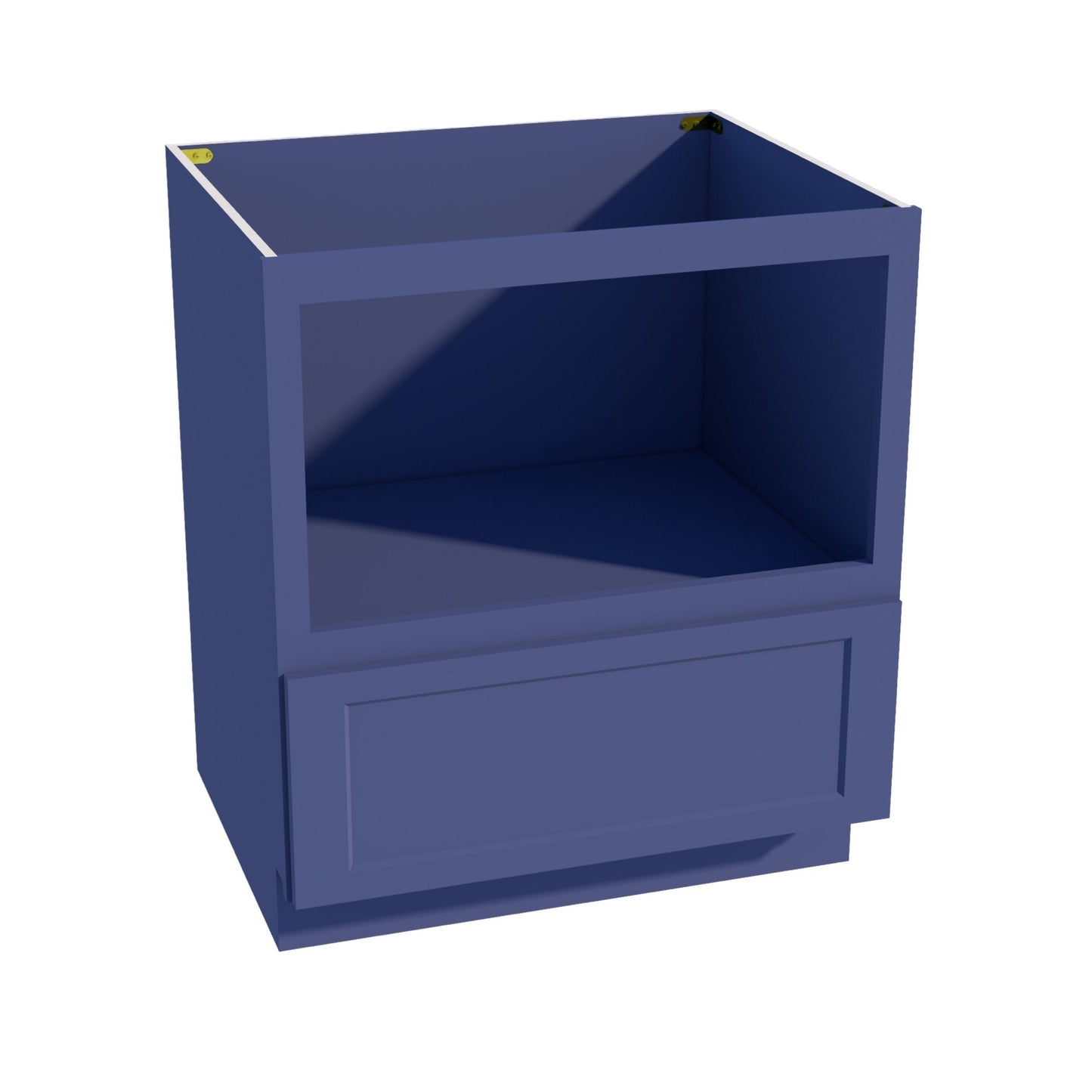 HB - BMC30: Indigo Blue Shaker 30" 1 Drawer Base Built - in Microwave Cabinets - NextCabinets