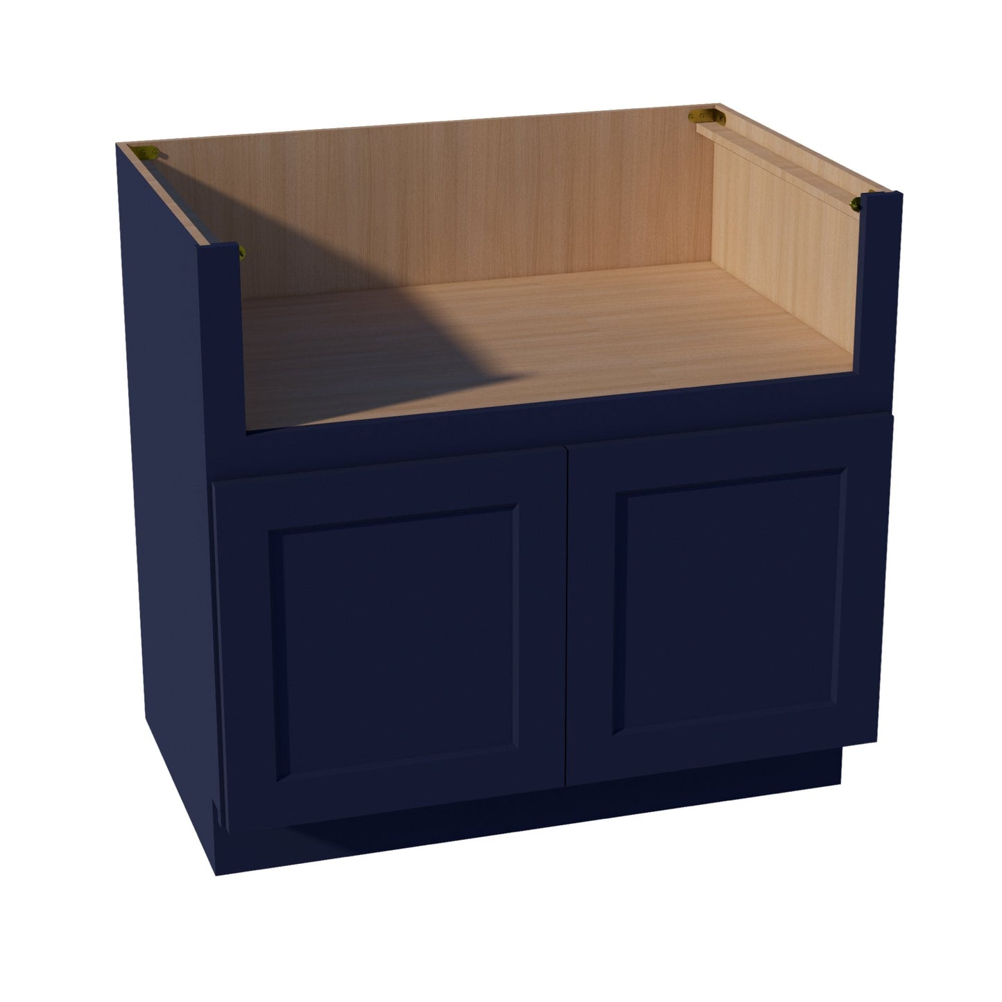 HB - FS36: Indigo Blue Shaker 36" 2 Doors Farm House Sink Base Cabinet - NextCabinets
