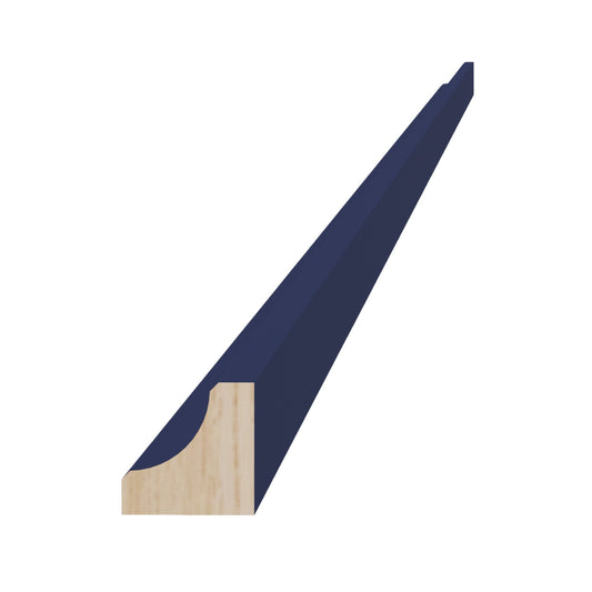 HB - ICM8: Indigo Blue Shaker 96"W x 3/4"H x 3/4"D Inside Corner Molding - NextCabinets